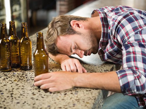 When Binge Drinking Becomes a Problem - drunk man passed out